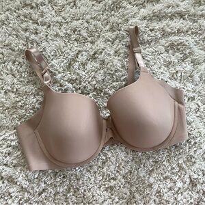 Warners Nude Beige No Side Effects Underarm Smoothing Lightly Lined T Shirt Bra